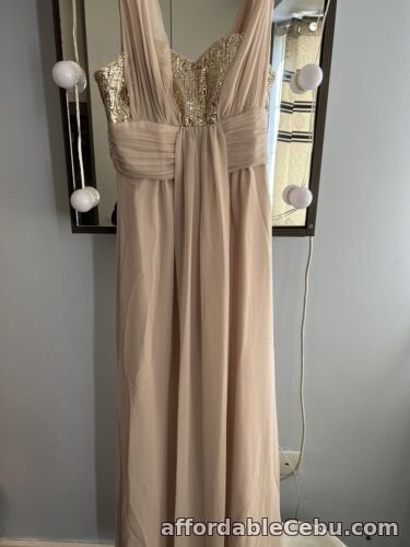 1st picture of New look sequin Gracian nude Maxi dress. Size 8 RRP 45 For Sale in Cebu, Philippines