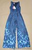 Monsoon Women Silk Blend Jumpsuit Dress Blue UK Size 8 - BNWT Orignal Price £135