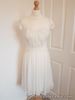 COAST DRESS SIZE 6 'LISANNE' IVORY LACE EFFECT FIT AND FLARE ZIP UP WEDDING