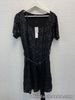 roman black sequined short dress uk 14 ladies fashion clothing