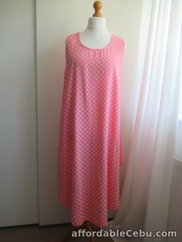 1st picture of Misumi Coral & Cream Lagenlook Summer Dress, Size 14 approx, BNWT For Sale in Cebu, Philippines