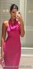 New With Tags Zara Fuchsia Pink Satin Camisole Midi Dress Bloggers Fav XS, S & L