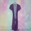 BNWT New Look Size S Purple Snake Print Maxi Dress/Kimono Belted Summer Wrap