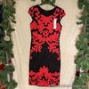 New, Roman Size 10, Black and Red Lace Contrast, Party Dress
