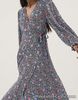 BNWT M & S 14 Long Floral V Neck Tie Detail Midi Wrap Dress