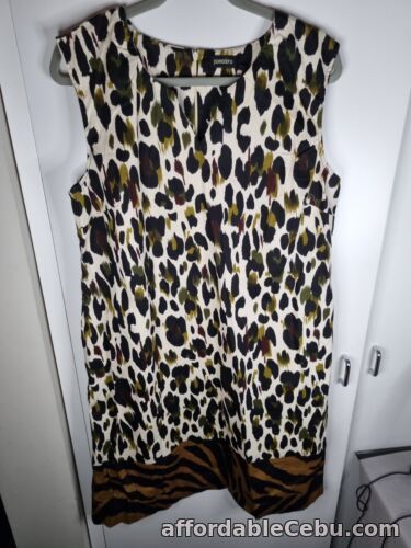 1st picture of Womens Pomodoro leaf zebra border Dress Size uk 20 For Sale in Cebu, Philippines