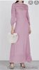 olivia rubin pink spot maxi dress in size Uk8