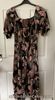 BNWT Nicole Collections Ladies Brown Floral Print Dress Size L