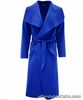 Women Italian Long Duster Jacket Ladies French Belted Trench Waterfall Coat 8-26