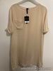NWT Topshop Boutique short sleeve nude silk sheer mini dress Size UK12 RRP £70
