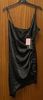 New & Tagged Ladies Black Satin Wrap Dress from Pretty Little Thing Size 12 B34”