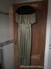MARKS AND SPENCER TEXTURED MAXI WAISTED DRESS GOLD MIX SIZE 8