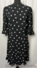 Marks & Spencer Black White Polka Dot Frill Dress Short Sleeve Women's UK12 E826