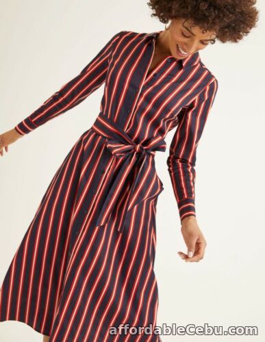 1st picture of Boden Isodora Midi Shirt Dress-Multi Coloured Stripped- WO421-12R-JAN235 For Sale in Cebu, Philippines