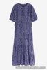 Next Womens Blue Midi Dress Size 12