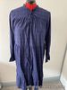 Sisters Point Navy check Floaty Front Zip Relaxed Midi Dress UK M BNWT £35