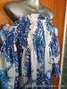 Ladies blue and white off shoulder dress - size 12/14 new with tags