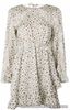 New Topshop UK 8 Daisy Lace Cut Out Side Long Sleeve Floral Skater Tea Dress