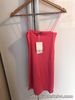 Zara Neon Pink Ribbed Stretchy Dress - Size Large - BNWT