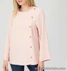 V by Very Button Detail Size 12 Front Shell Top Blouse Pink