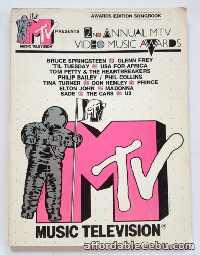 1st picture of VINTAGE 2nd Annual (1985) MTV Video Music Awards Edition Songbook PAPERBACK For Sale in Cebu, Philippines