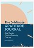Treehousecollections: The 5-Minute Gratitude Journal Book