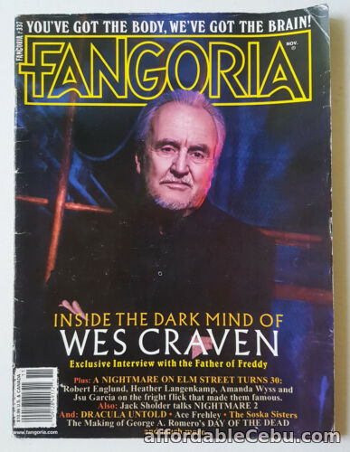 1st picture of Fangoria #337 Nov 2014 HORROR MAGAZINE Wes Craven Freddy Krueger SPECIAL FEATURE For Sale in Cebu, Philippines