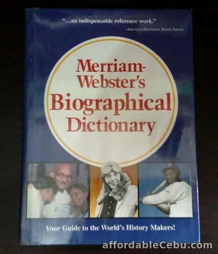 1st picture of Merriam-Webster's Biographical Dictionary hardbound For Sale in Cebu, Philippines