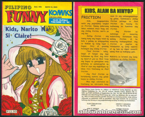 1st picture of 2001 PILIPINO FUNNY KOMIKS For Children CLAIRE Comics # 1195 For Sale in Cebu, Philippines