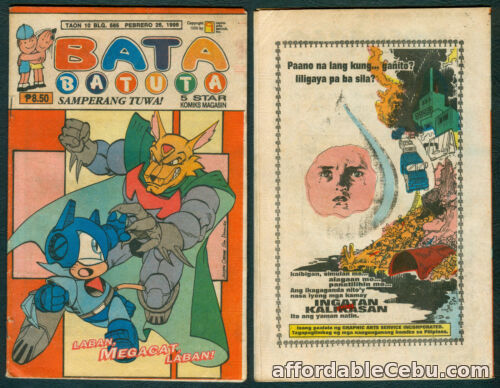 1st picture of 1998 Philippines BATA BATUTA KOMIKS Megacat COMICS #565 For Sale in Cebu, Philippines