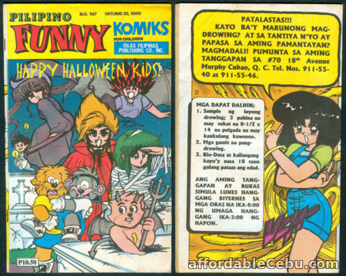 1st picture of 2000 PILIPINO FUNNY KOMIKS For Children TRICK OR TREAT Comics # 1167 For Sale in Cebu, Philippines