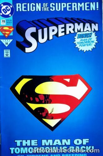 1st picture of DC Comics. Superman: Reign of Supermen. No. 78, June 1993 For Sale in Cebu, Philippines