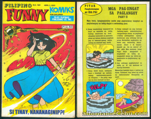 1st picture of 2001 PILIPINO FUNNY KOMIKS For Children TINAY PINAY Comics # 1189 For Sale in Cebu, Philippines