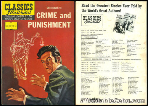1st picture of Philippines JMC CLASSIC ILLUSTRATED COMICS CRIME AND PUNISHMENT For Sale in Cebu, Philippines
