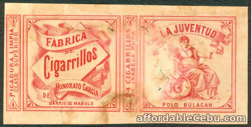 1st picture of Philippine LA JUVENTUD Cigarette Label For Sale in Cebu, Philippines