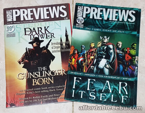 1st picture of MARVEL PREVIEWS MAGAZINES ISSUE #40 #90 STEPHEN KING DARK TOWER AVENGERS COVERS For Sale in Cebu, Philippines
