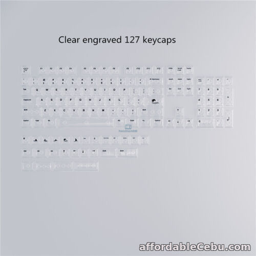 1st picture of Clear PC Keycap Cherry Height Transparent 127 Keycaps New for Cherry MX Keyboard For Sale in Cebu, Philippines