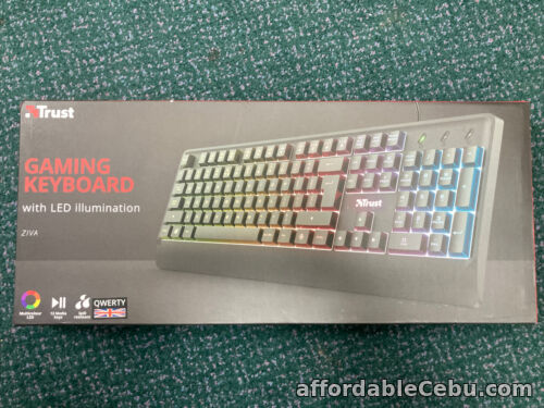 1st picture of Trust Ziva Gaming Keyboard with LED Illumination and Media Keys. New And Sealed For Sale in Cebu, Philippines