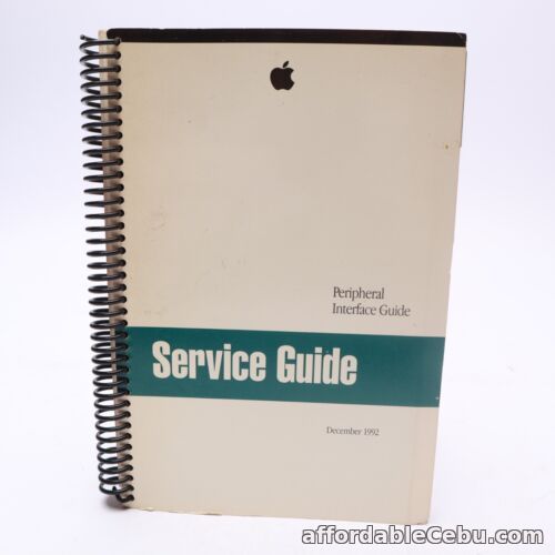 1st picture of RARE OFFICIAL APPLE MACINTOSH SERVICE GUIDE - Peripheral Interface Guide DEC/92 For Sale in Cebu, Philippines