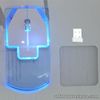 Colorful LED Light Transparent Bluetooth Mouse Optical Mice For Laptop Desktop