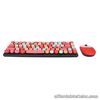 (Lipstick Mix)Gaming Keyboard Mouse 86 Keys Light Quiet Keyboard Mouse Combo