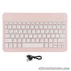 (pink) Mini Wireless Keyboard Lock Screen Function Small Portable