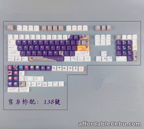 1st picture of Childlike Astronaut Theme 138 keycaps Cherry PBT Keycap for Cherry MX Keyboard For Sale in Cebu, Philippines