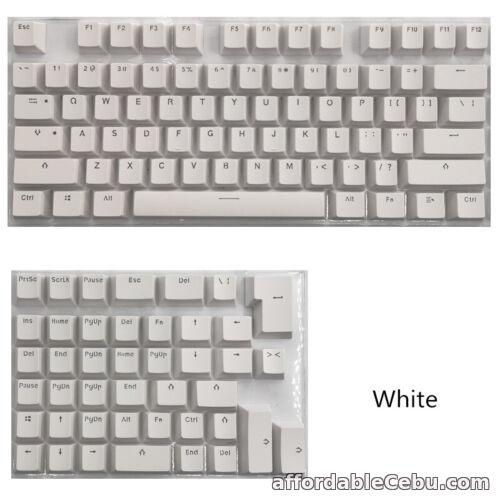 1st picture of PBT Keycaps For 61/64/68/71/82/84 Layout Keyboard With Transparent RGB Letters For Sale in Cebu, Philippines