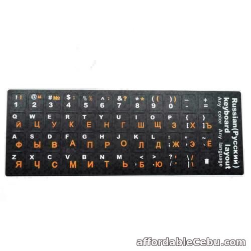 1st picture of Computer Russian Keyboard Film Notebook Stickers Letters Desktop NS3 For Sale in Cebu, Philippines