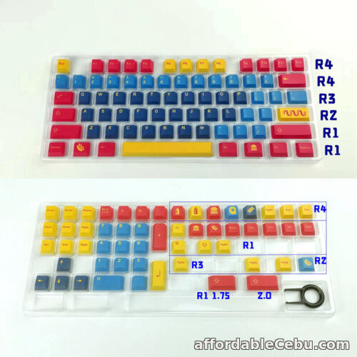 1st picture of Diner Theme Keycap PBT 129 Keycaps Cherry Height Dye-sub for Cherry MX Keyboard For Sale in Cebu, Philippines