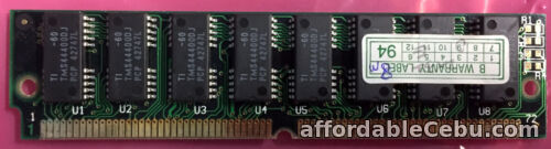 1st picture of 8MB 72-PIN Memory RAM Chip (16 x TMS44400DJ Chips Double Sided) For Sale in Cebu, Philippines