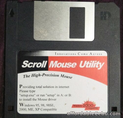 1st picture of Vintage Floppy Disc Scroll Mouse Utility Good Condition Free Shipping For Sale in Cebu, Philippines