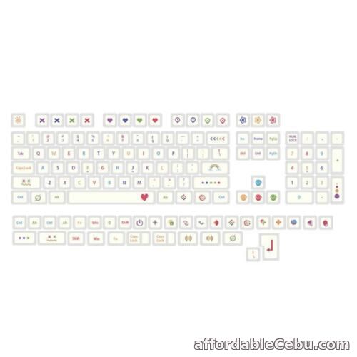 1st picture of 137 Keys Keycap Thick PBT XDA Height Dye-Sub Color Pen White Mechanical Keycaps For Sale in Cebu, Philippines
