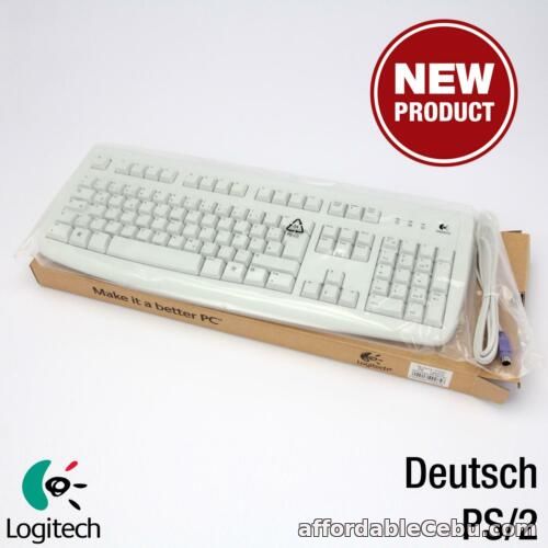 1st picture of Logitech White Deluxe 250 Ps/2 Keyboard De Qwertz New German Keyboard German For Sale in Cebu, Philippines